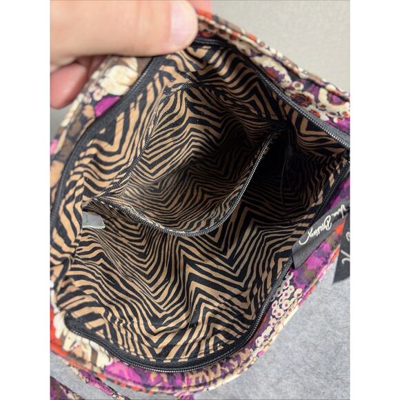 Vera Bradley Rosewood Crossbody Bag Floral Zip Pockets Quilted Lightweight - Picture 6 of 11